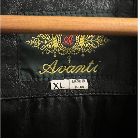 Black Leather Swing Coat - Picture 2 of 5